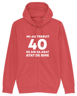 40 DE ANI Hanorac cu fermoar Unisex Connector
