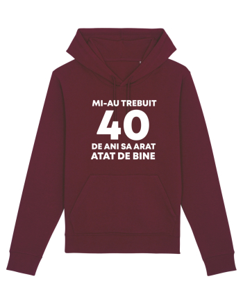 40 DE ANI Burgundy