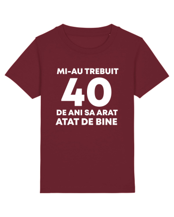 40 DE ANI Burgundy