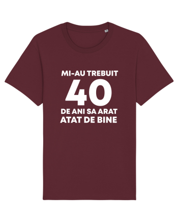 40 DE ANI Burgundy