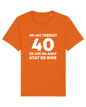 40 DE ANI Bright Orange