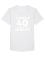 40 DE ANI Tricou mânecă scurtă guler larg Bărbat Skater