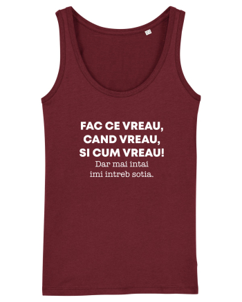FAC CE VREAU Burgundy