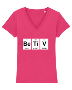 BETIV Tricou mânecă scurtă guler V Damă Evoker