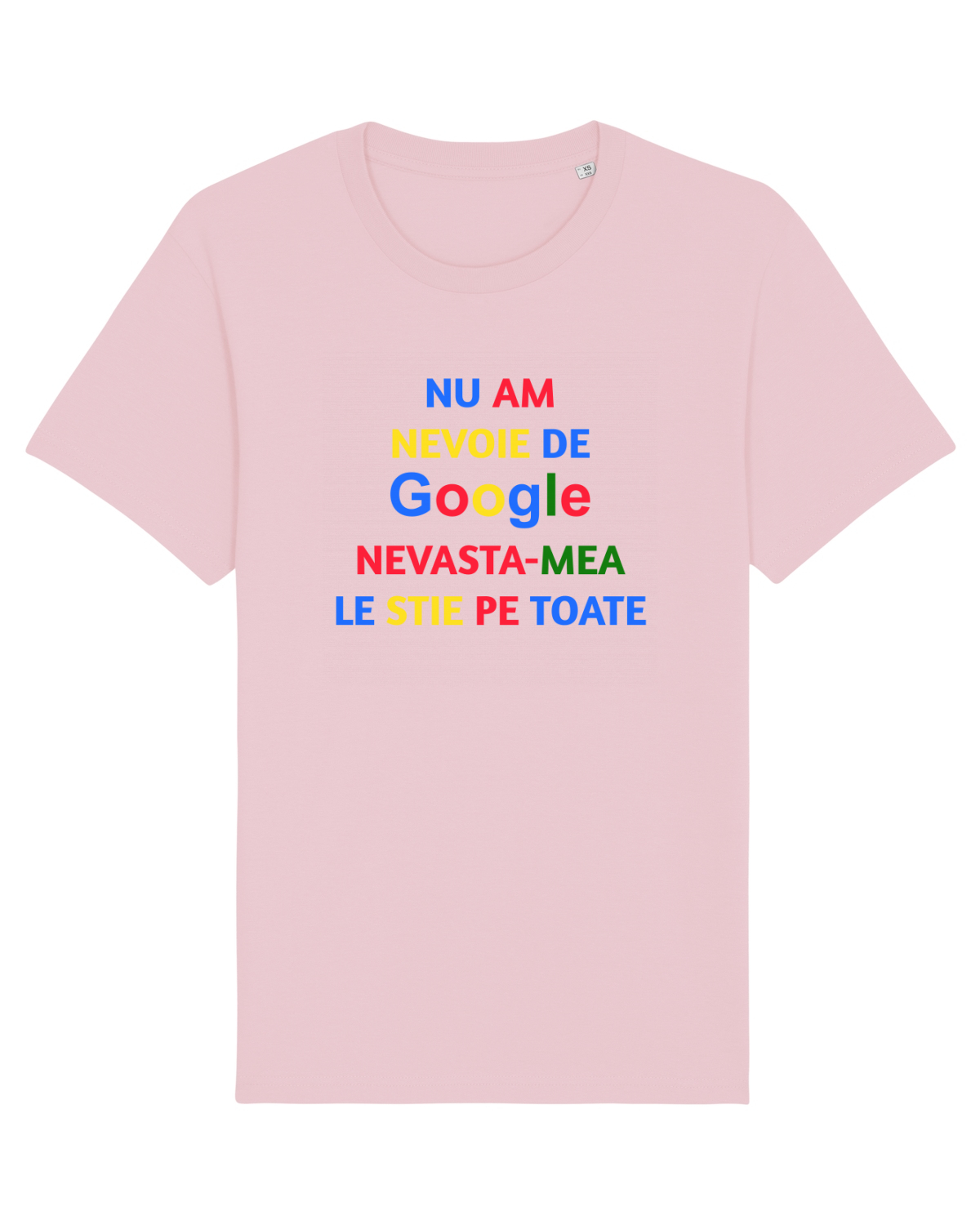 Tricou mânecă scurtă Unisex Rocker Cotton Pink
