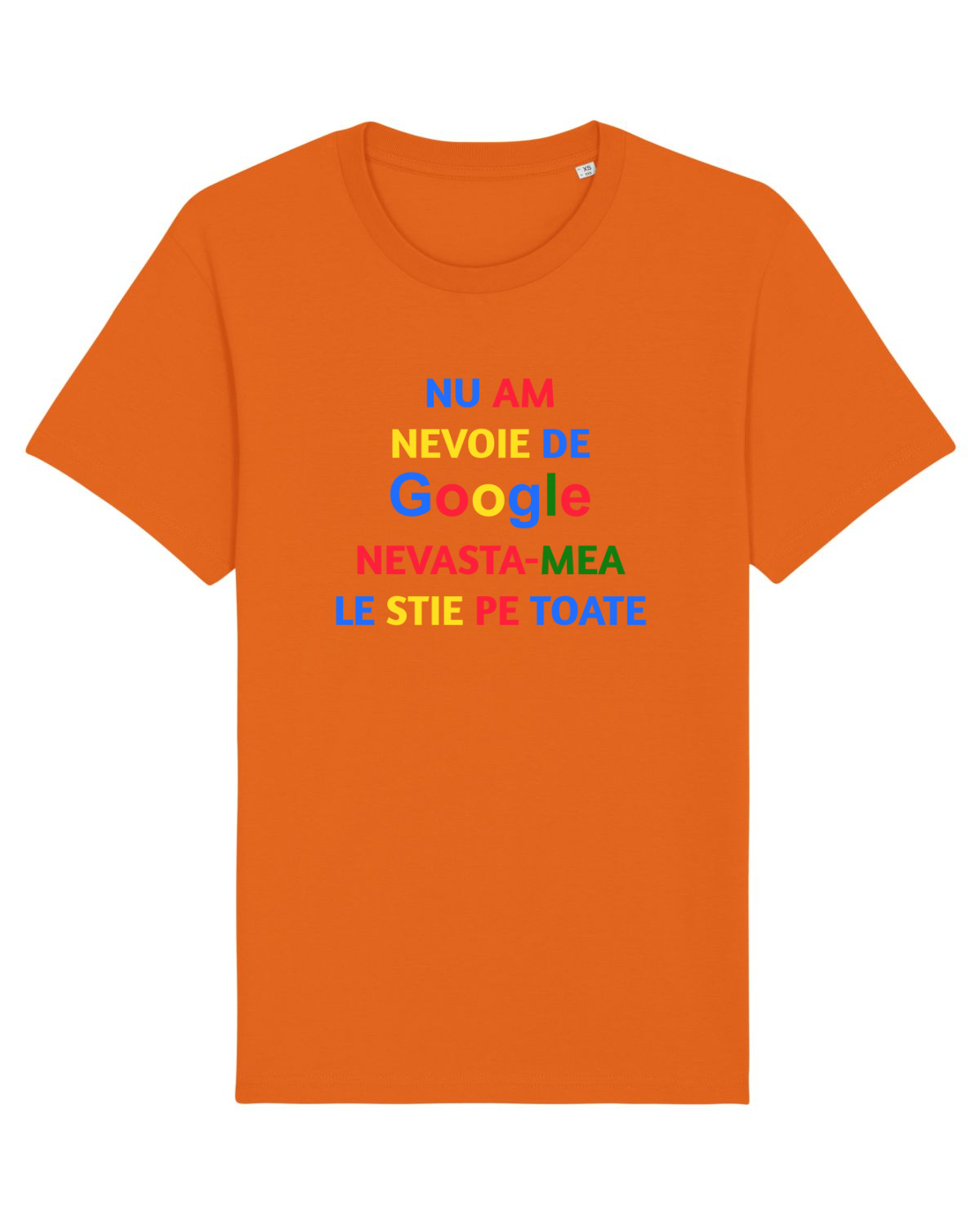 Tricou mânecă scurtă Unisex Rocker Bright Orange