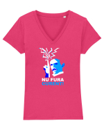 CURENT Tricou mânecă scurtă guler V Damă Evoker