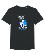 CURENT Tricou mânecă scurtă guler larg Bărbat Skater
