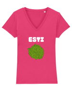 ESTI VARZA Tricou mânecă scurtă guler V Damă Evoker