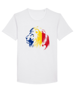 LEUL ROMANESC Tricou mânecă scurtă guler larg Bărbat Skater