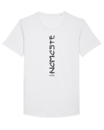 Pur și simplu „namaste” Tricou mânecă scurtă guler larg Bărbat Skater