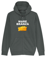 MARE BRANZA Hanorac cu fermoar Unisex Connector