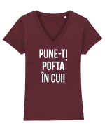 PUNE POFTA IN CUI Tricou mânecă scurtă guler V Damă Evoker