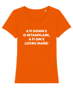 DOMN OM Tricou mânecă scurtă guler larg fitted Damă Expresser