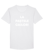 LA PASTELE CAILOR Tricou mânecă scurtă guler larg Bărbat Skater
