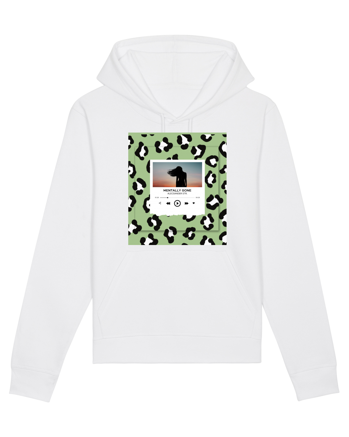 Hanorac Unisex Drummer White
