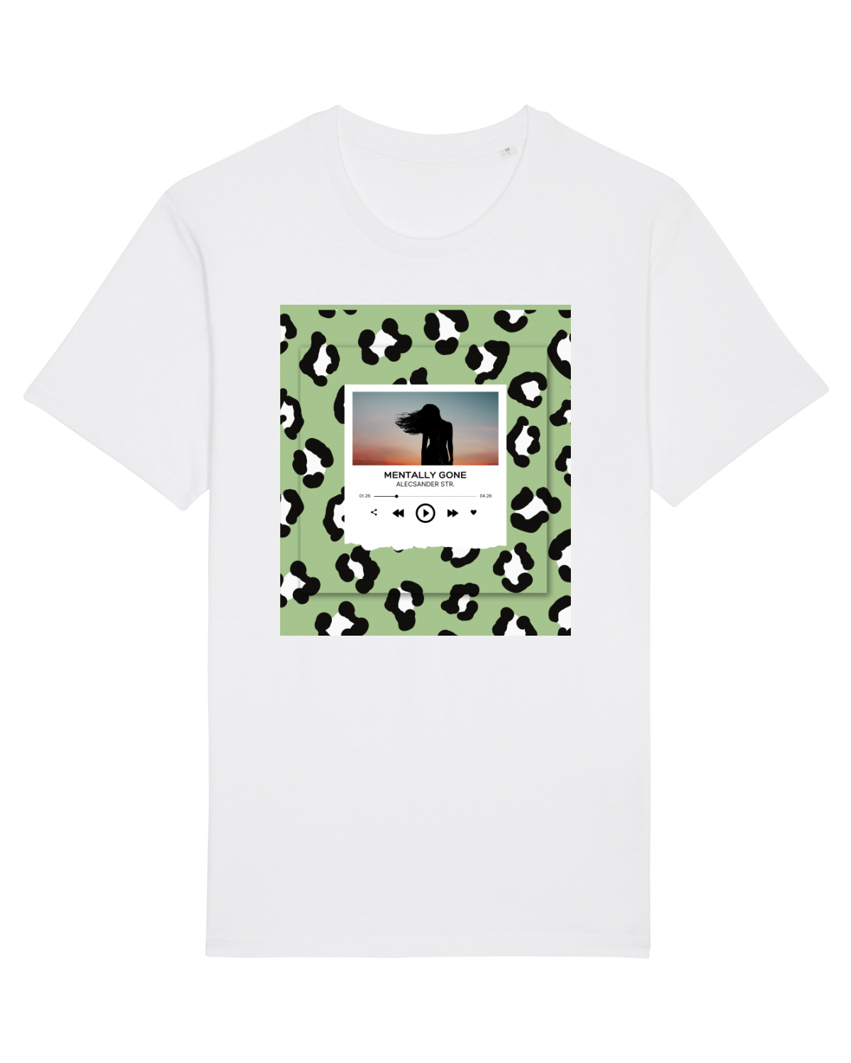Tricou mânecă scurtă Unisex Rocker White