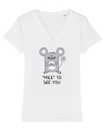 MICE to see you Tricou mânecă scurtă guler V Damă Evoker