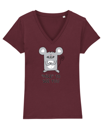 MICE to see you Burgundy