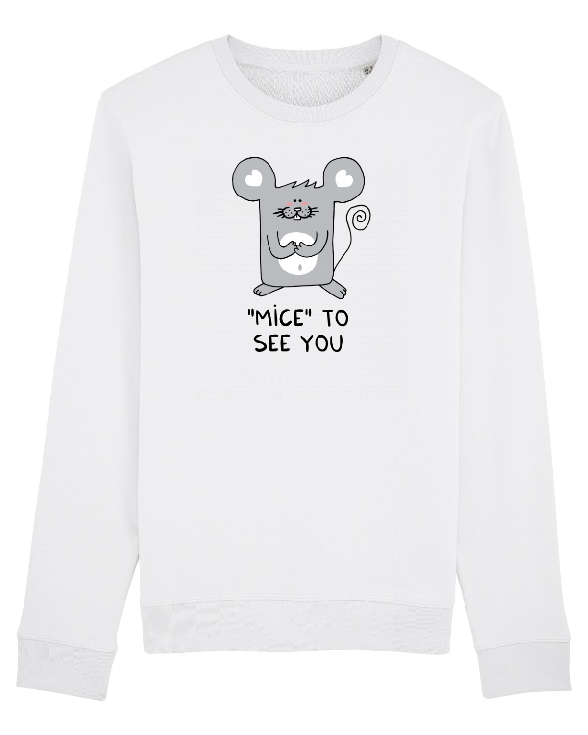 Bluză mânecă lungă Unisex Rise White