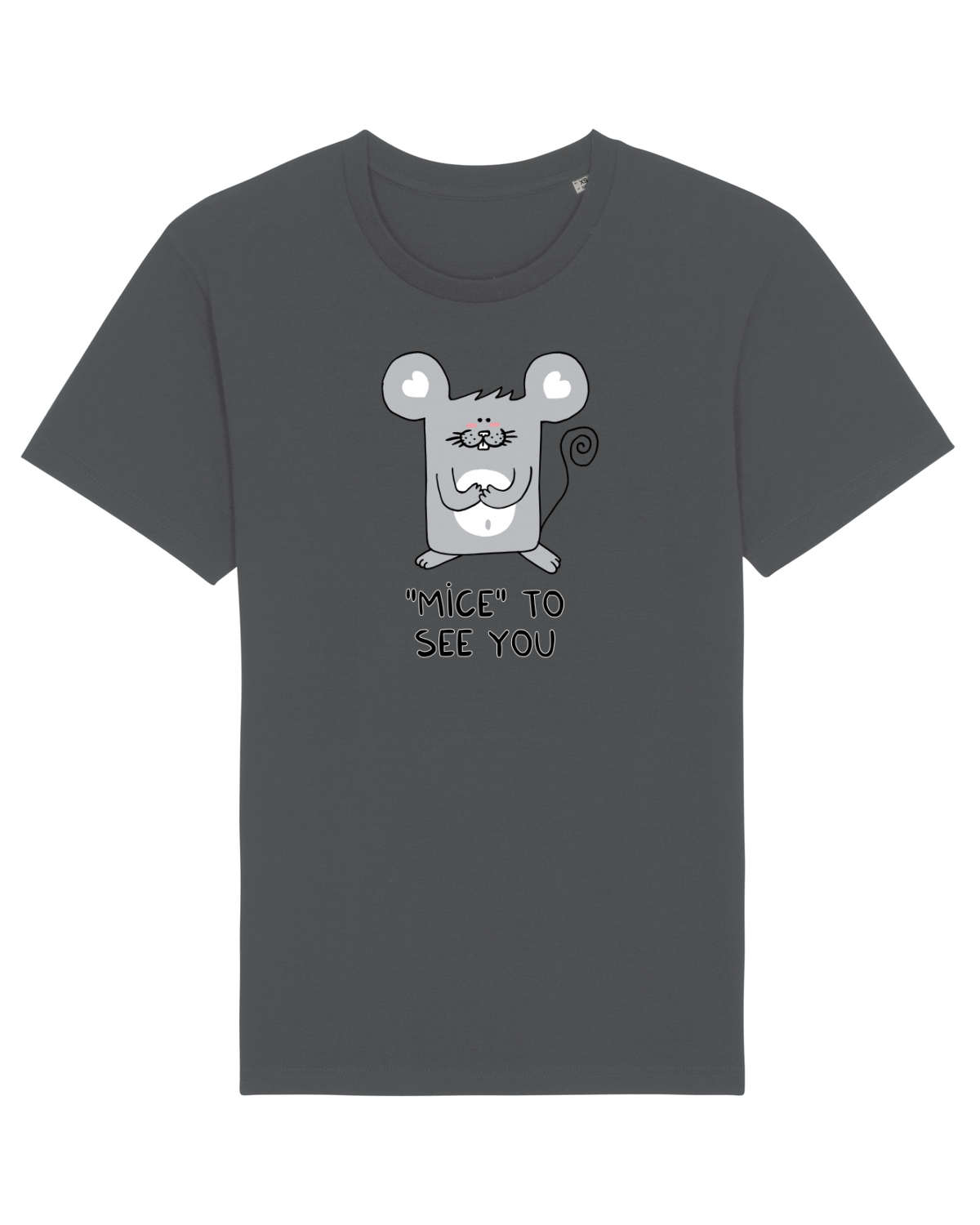 Tricou mânecă scurtă Unisex Rocker Anthracite