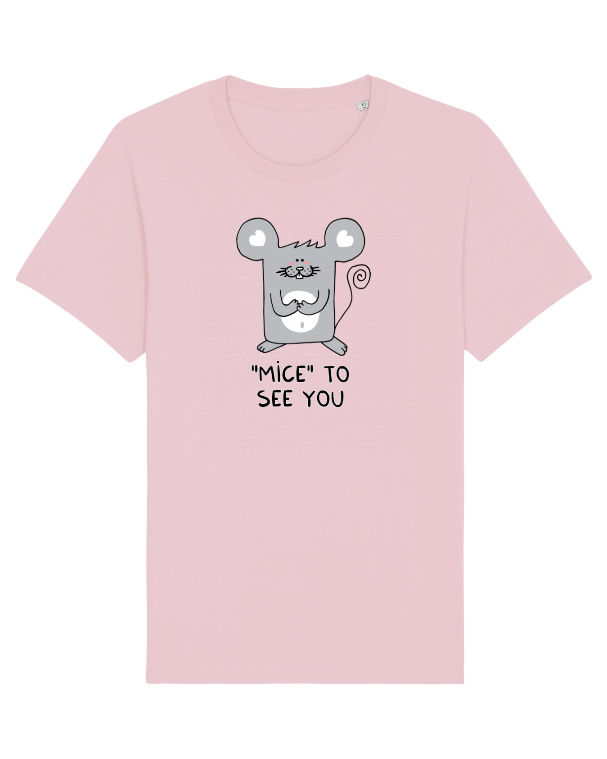 Tricou mânecă scurtă Unisex Rocker Cotton Pink