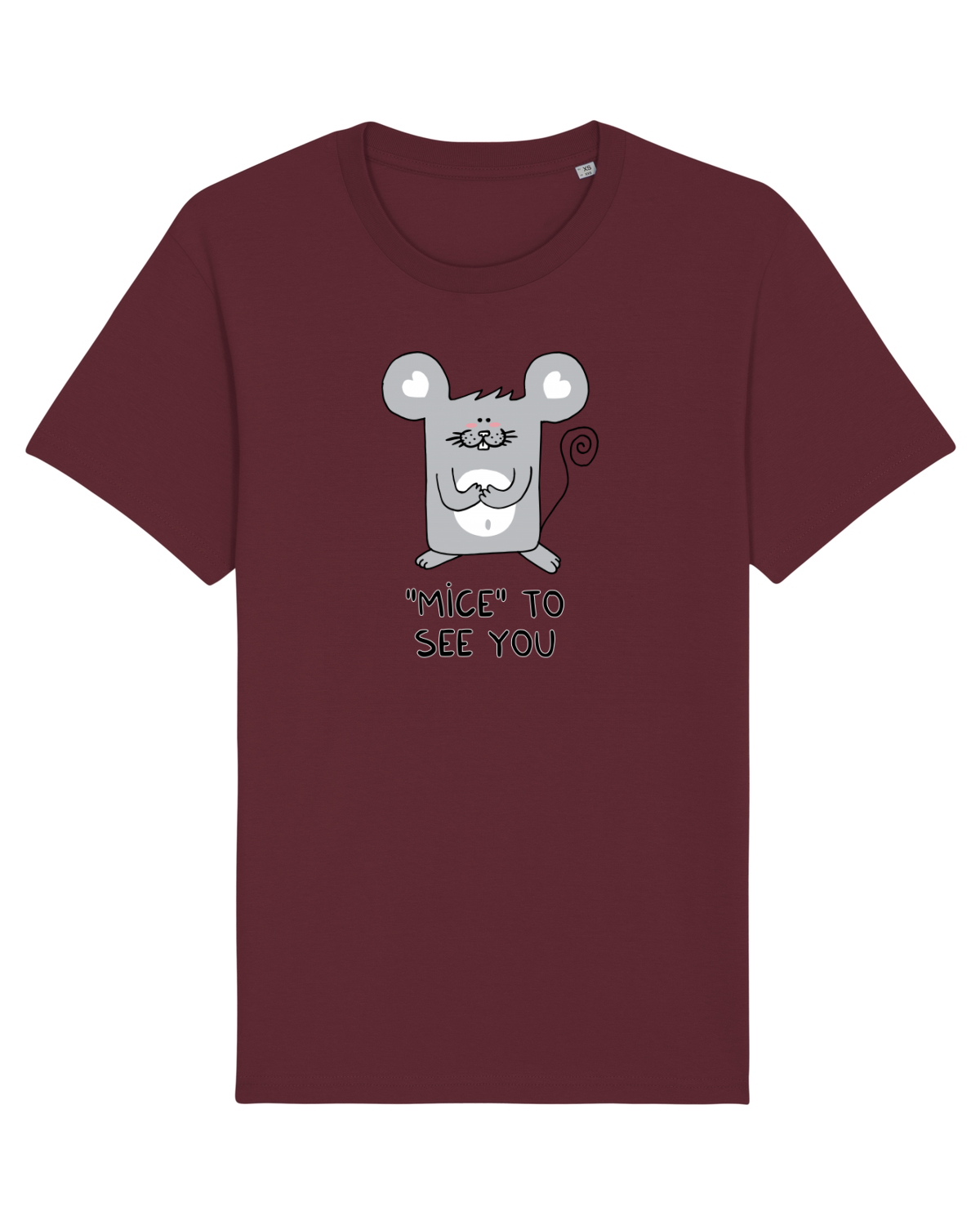 Tricou mânecă scurtă Unisex Rocker Burgundy