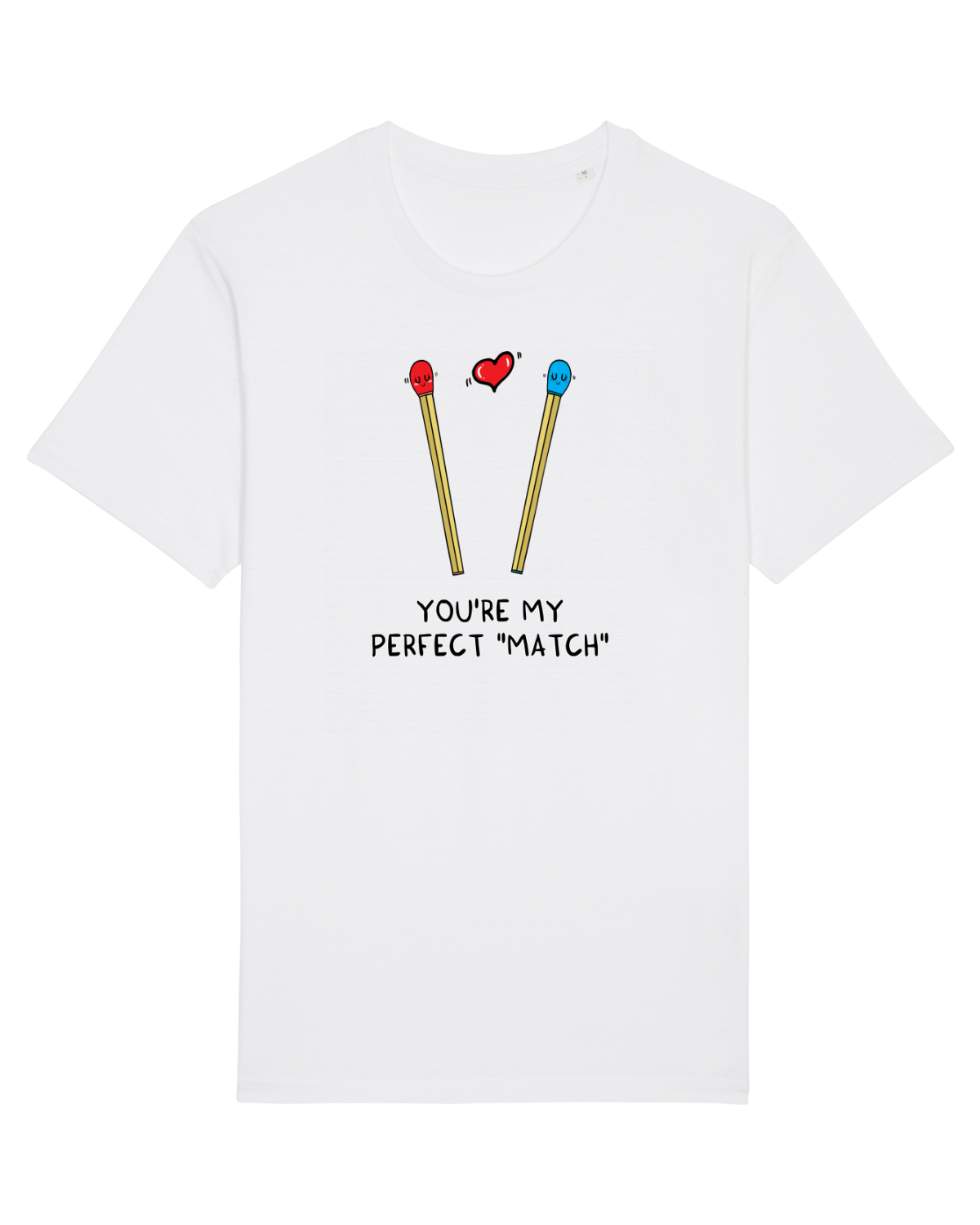 Tricou mânecă scurtă Unisex Rocker White