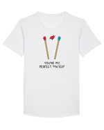 You are my perfect MATCH Tricou mânecă scurtă guler larg Bărbat Skater