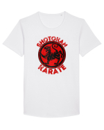 Shotokan Karate Tricou mânecă scurtă guler larg Bărbat Skater
