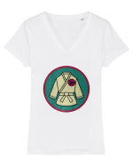 Shotokan Karate Tricou mânecă scurtă guler V Damă Evoker