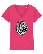 Psychedelic Man  Tricou mânecă scurtă guler V Damă Evoker