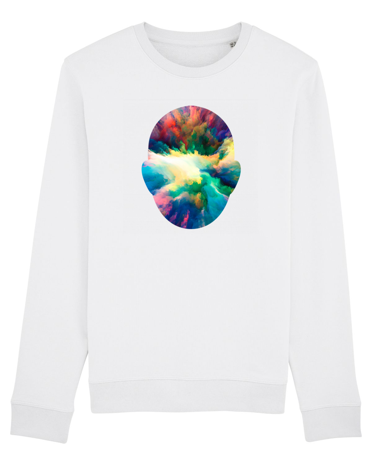 Bluză mânecă lungă Unisex Rise White