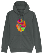 Psychedelic Man  Hanorac cu fermoar Unisex Connector