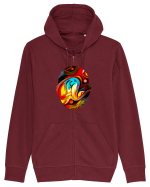 Psychedelic Man  Hanorac cu fermoar Unisex Connector