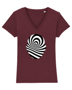 Psychedelic Man  Tricou mânecă scurtă guler V Damă Evoker