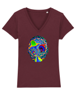 Psychedelic Man  Tricou mânecă scurtă guler V Damă Evoker