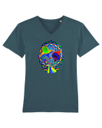 Psychedelic Man  Tricou mânecă scurtă guler V Bărbat Presenter