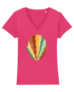 Psychedelic Man  Tricou mânecă scurtă guler V Damă Evoker