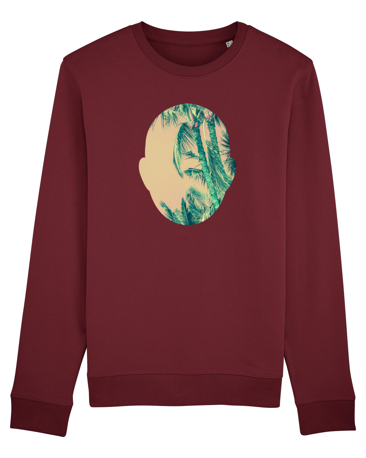 Bluză mânecă lungă Unisex Rise Burgundy