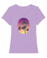 Summer In My Mind Tricou mânecă scurtă guler larg fitted Damă Expresser