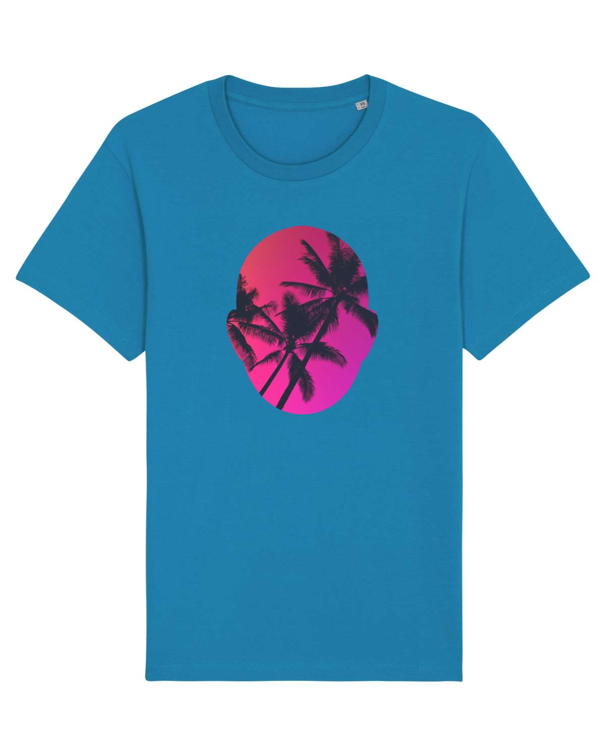Tricou mânecă scurtă Unisex Rocker Azur