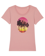 Summer In My Mind Tricou mânecă scurtă guler larg fitted Damă Expresser