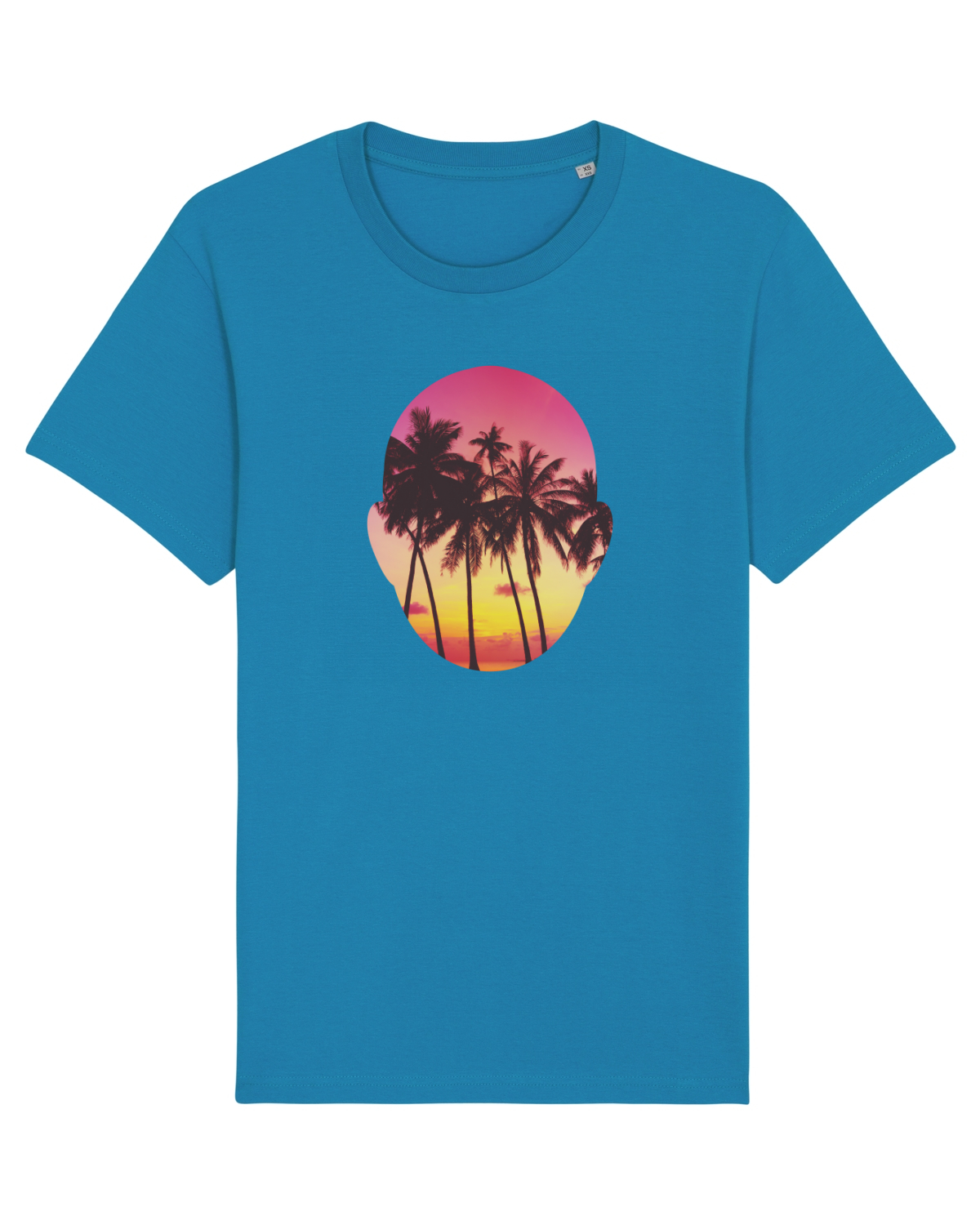 Tricou mânecă scurtă Unisex Rocker Azur