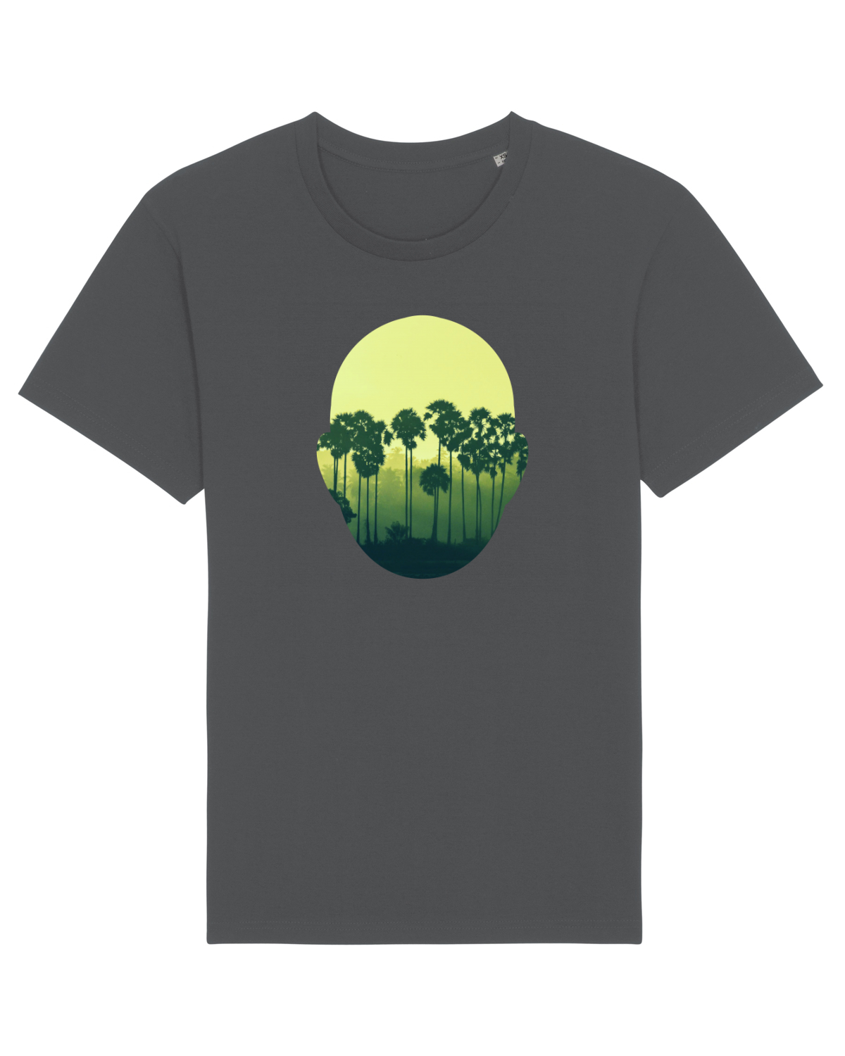 Tricou mânecă scurtă Unisex Rocker Anthracite