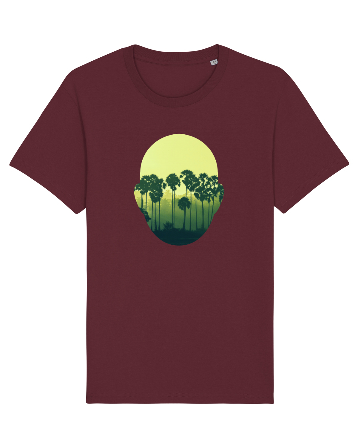 Tricou mânecă scurtă Unisex Rocker Burgundy