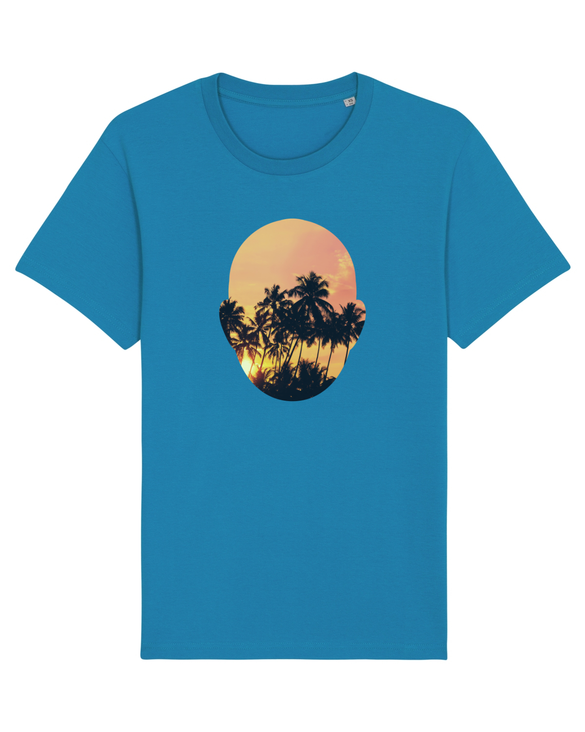 Tricou mânecă scurtă Unisex Rocker Azur