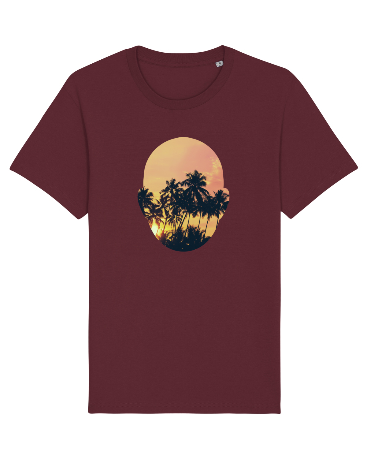 Tricou mânecă scurtă Unisex Rocker Burgundy