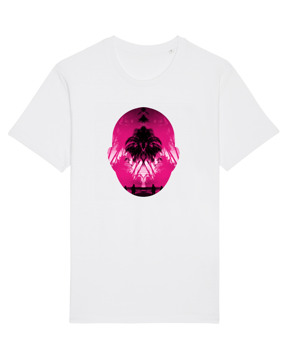 Tricou mânecă scurtă Unisex Rocker White