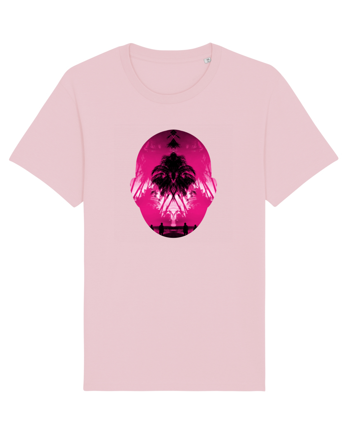 Tricou mânecă scurtă Unisex Rocker Cotton Pink